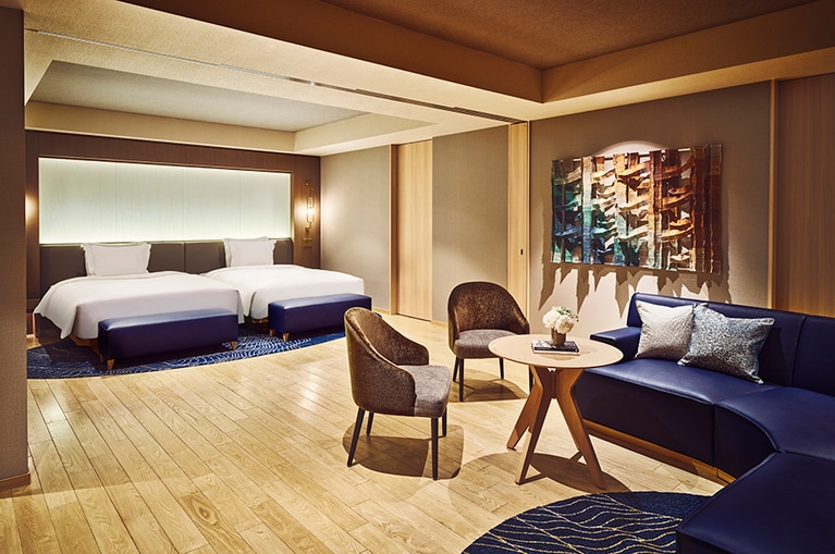 ANAインターコンチネンタル安比高原リゾート［岩手／安比高原］プレミアムスイートの客室。