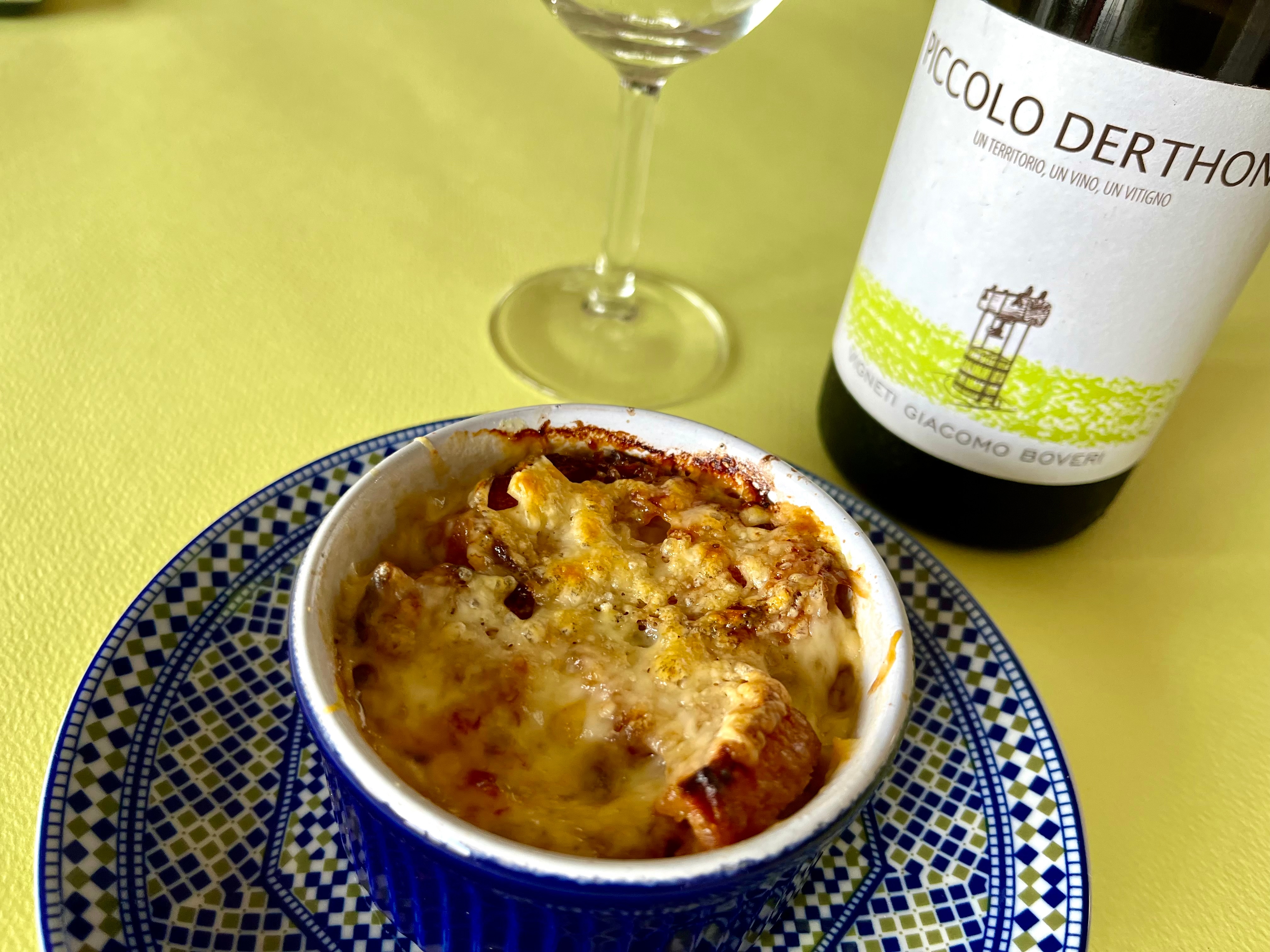 「オニオングラタンスープ」。