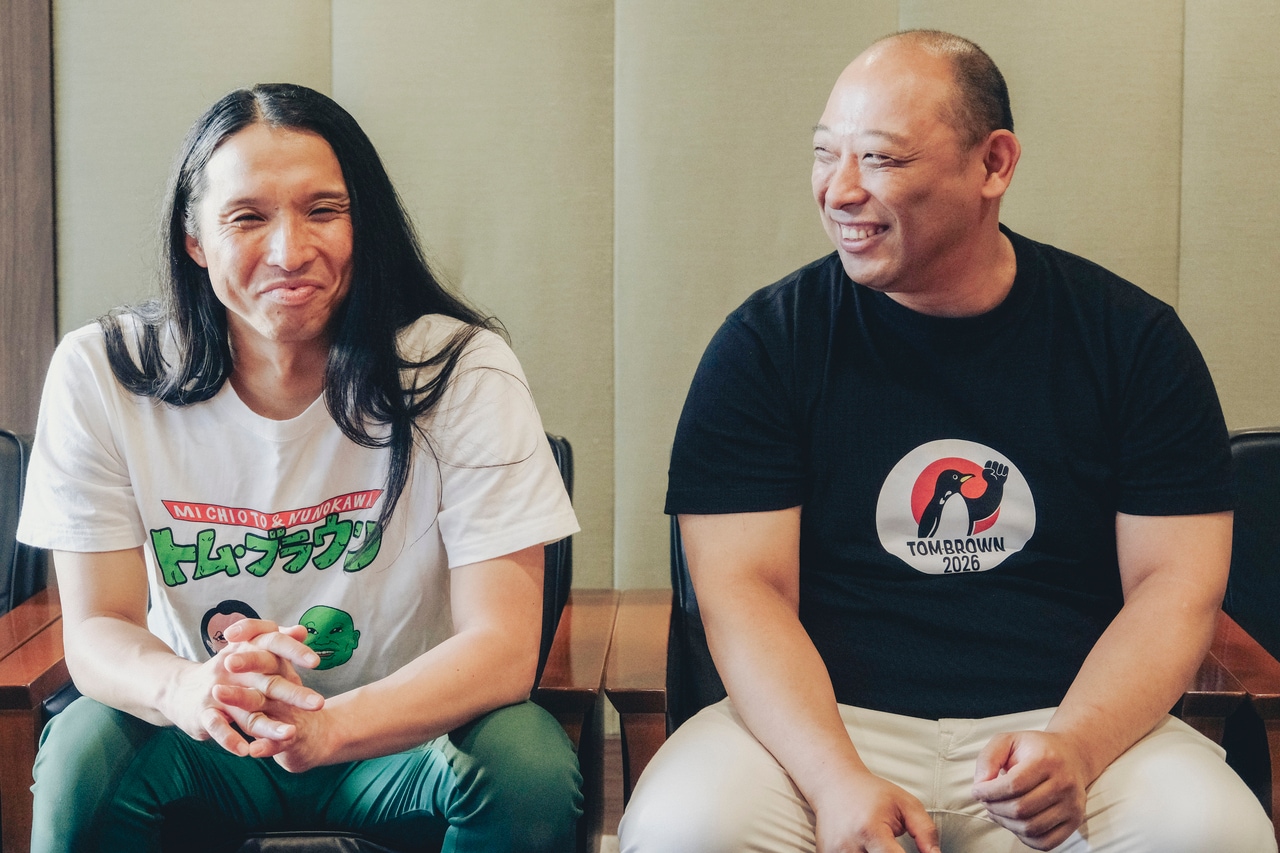 ときには漫才のようにソウルフードを語ってくれたトム・ブラウンさん。