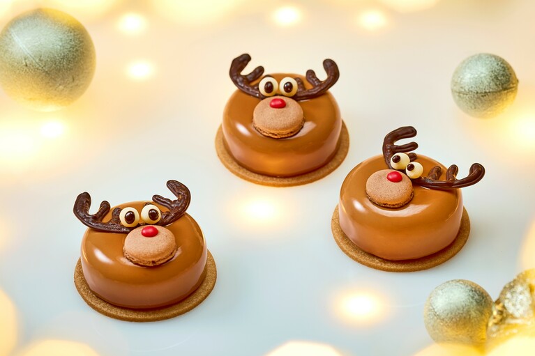 新作「赤鼻のトナカイ」1,458円。直径 約7cm、1名用。