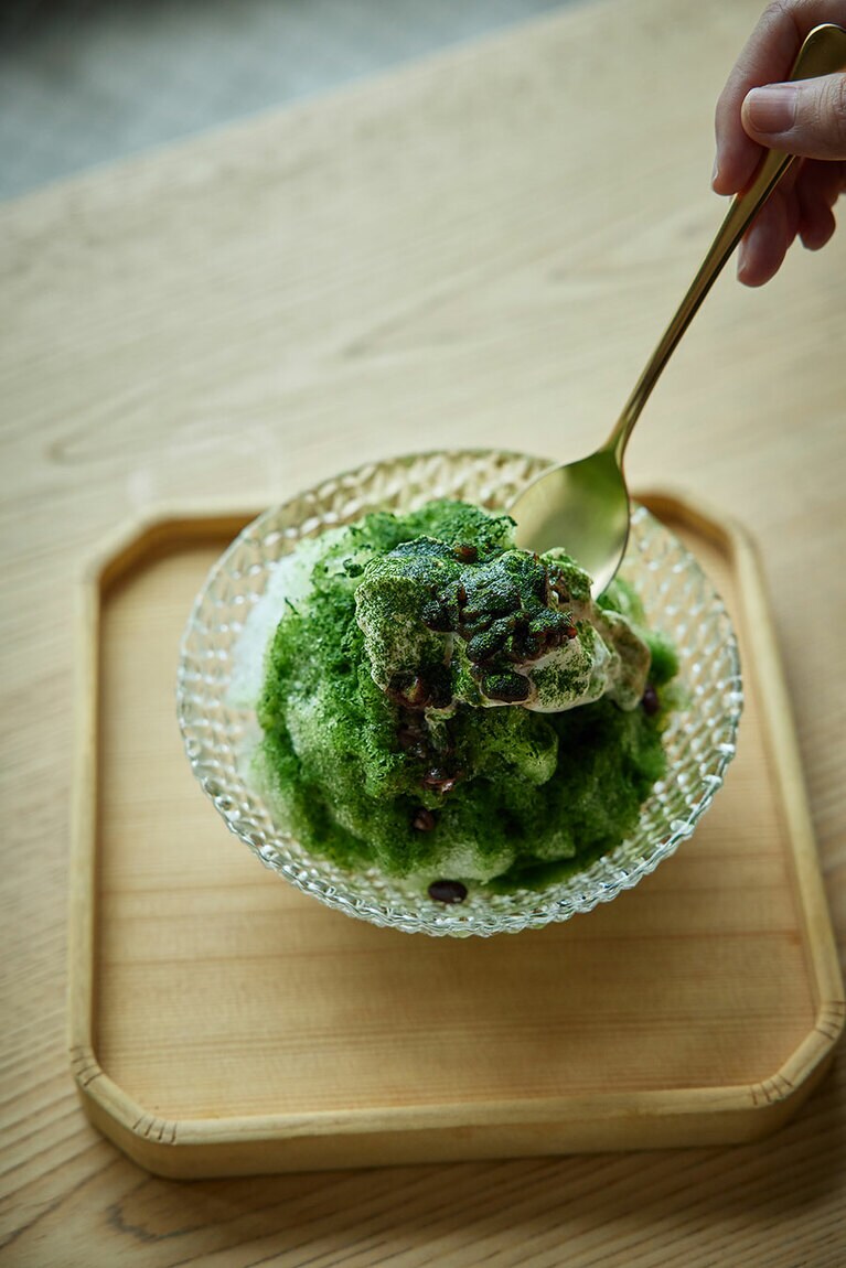 氷菓 ～抹茶と小豆～ 900円。