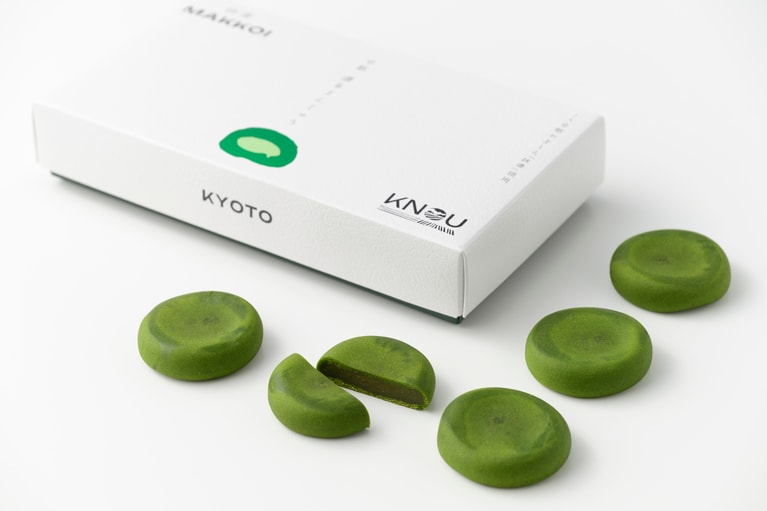 京都濃茶まんじゅう 1,188円（5個入り）。