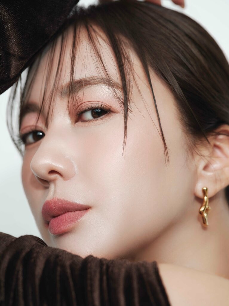 マルチイージーパレット 02 トワイライトピーチ使用イメージ。