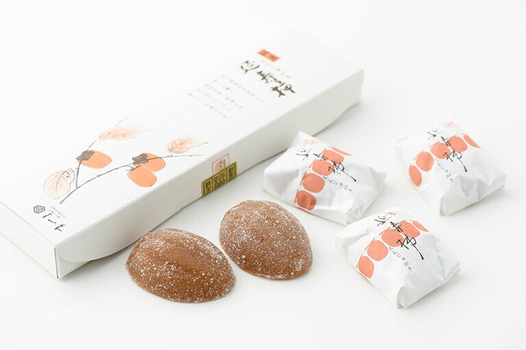 御菓子つちや 延寿柿 700円(5個入り)／えんなり ※販売期間は2020年1月15日(水)まで。