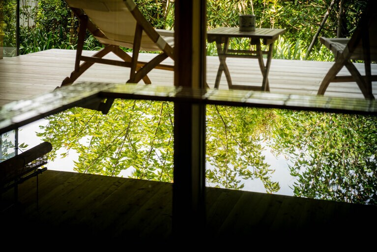 オーベルジュ内子［愛媛／大登温泉］プライベートヴィラ 温泉浴室。