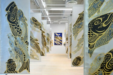 ロックな壁画絵師・木村英輝 銀座のポーラミュージアムで個展開催 樹木