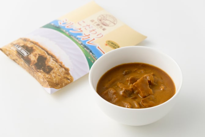 こだわりミルクカレー 540円（1食）。