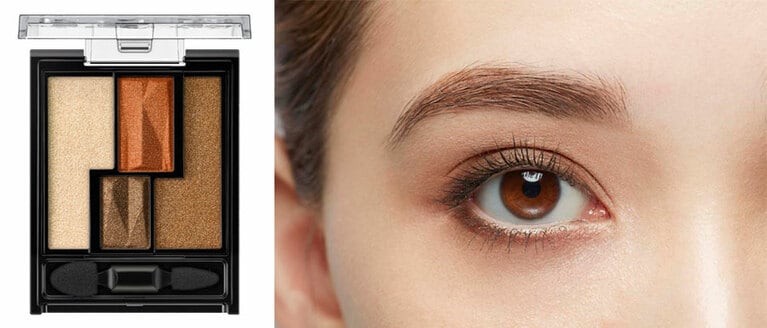 深みのある4色で、シックで抜け感のある“囲み目”を作れる4色アイシャドウ。ケイト　ヴィンテージモードアイズ　BR-1　全5種 各1,320円(編集部調べ)／カネボウ化粧品