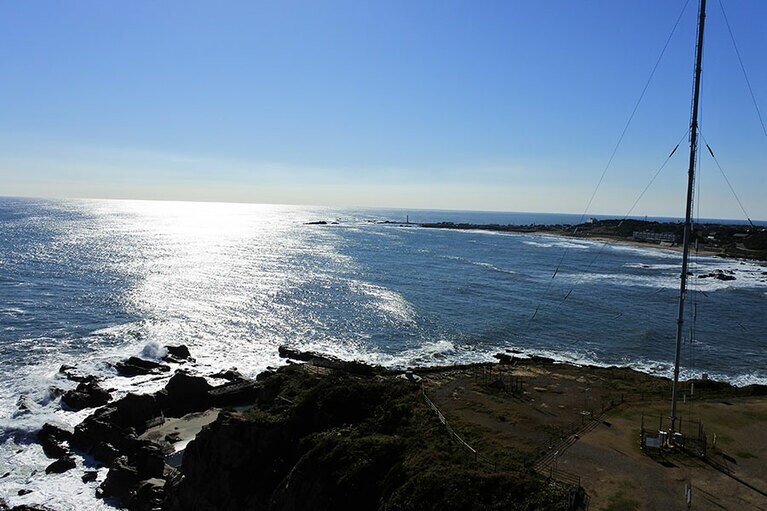 灯台を登りきると、太平洋の眺望が。