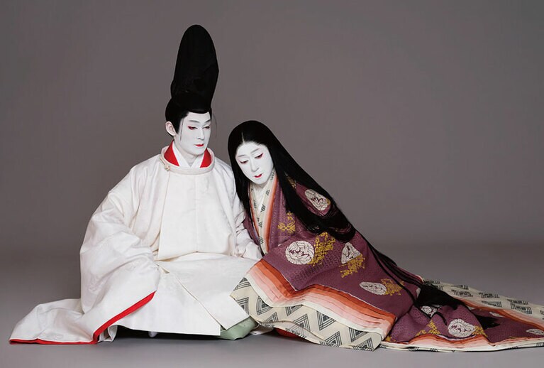 光源氏＝市川染五郎、六条御息所＝坂東玉三郎（撮影：岡本隆史）
