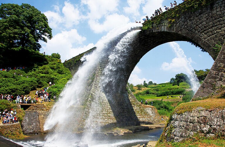 【熊本県】通潤橋。