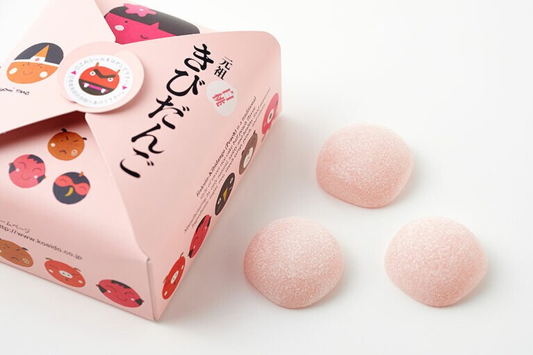 白桃きびだんご 10個入り 486円／廣榮堂