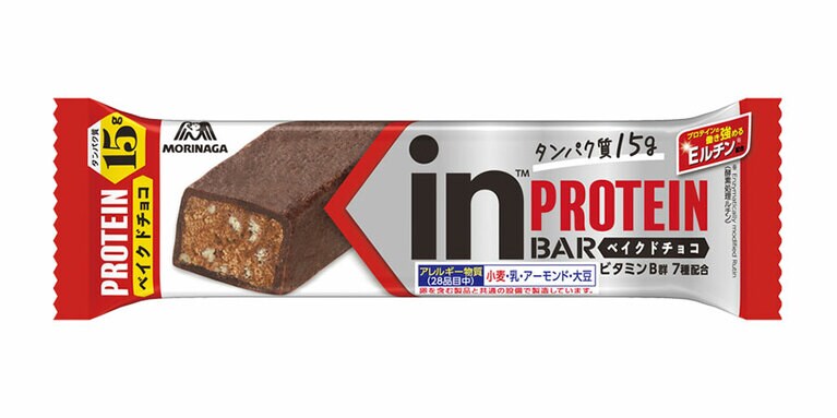 森永製菓 inバー プロテイン＜ベイクドチョコ＞ 162円（編集部調べ）。