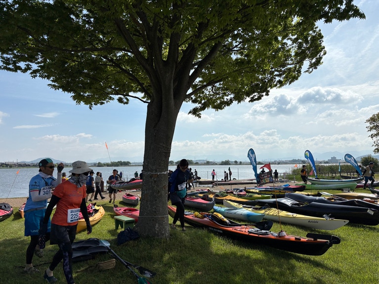 帰ってくると、カヤックを漕ぎきった達成感と気持ちよさで満たされていた。