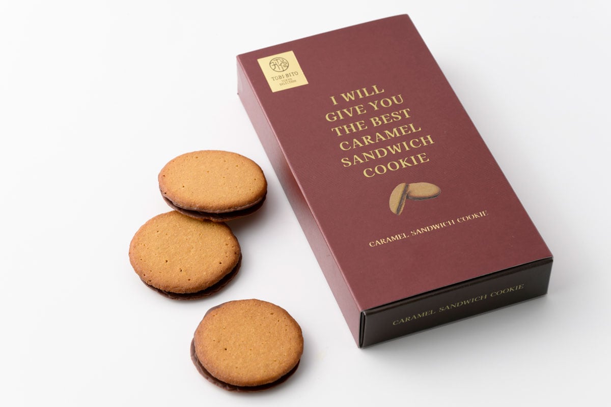 キャラメルサンドクッキー 1,404円（6個）。