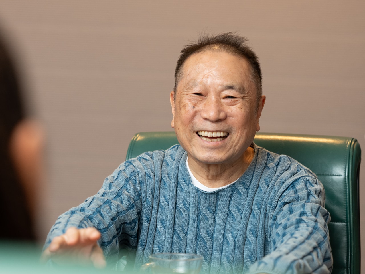 「じっくりお話を聴くのは初めて」と近田さん。