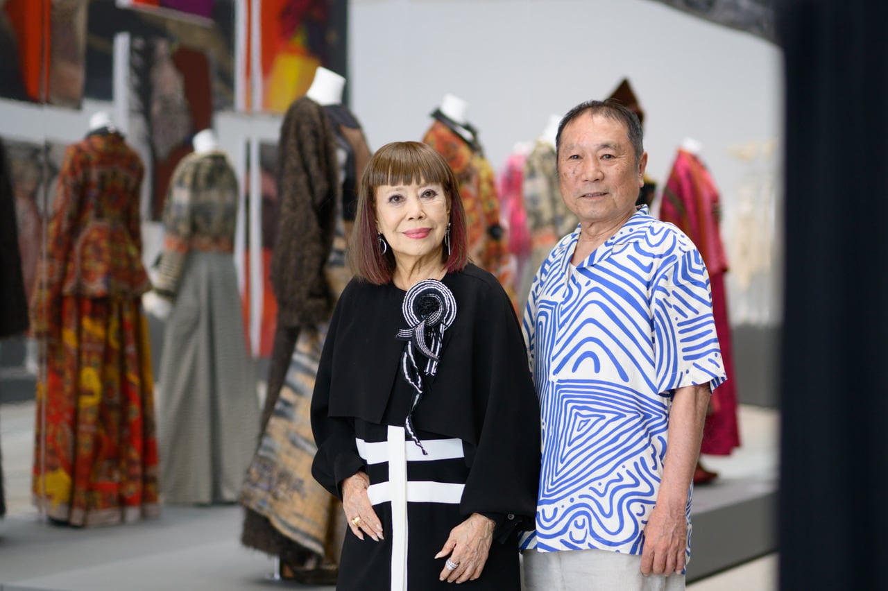 左：コシノヒロコさん、右：近田春夫さん、。
