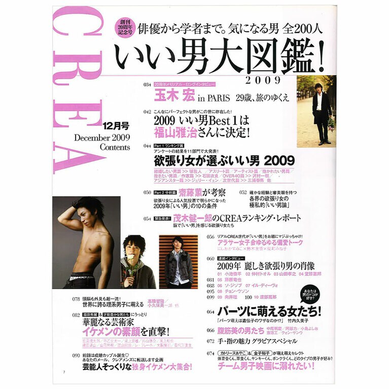 2009年12月号目次。