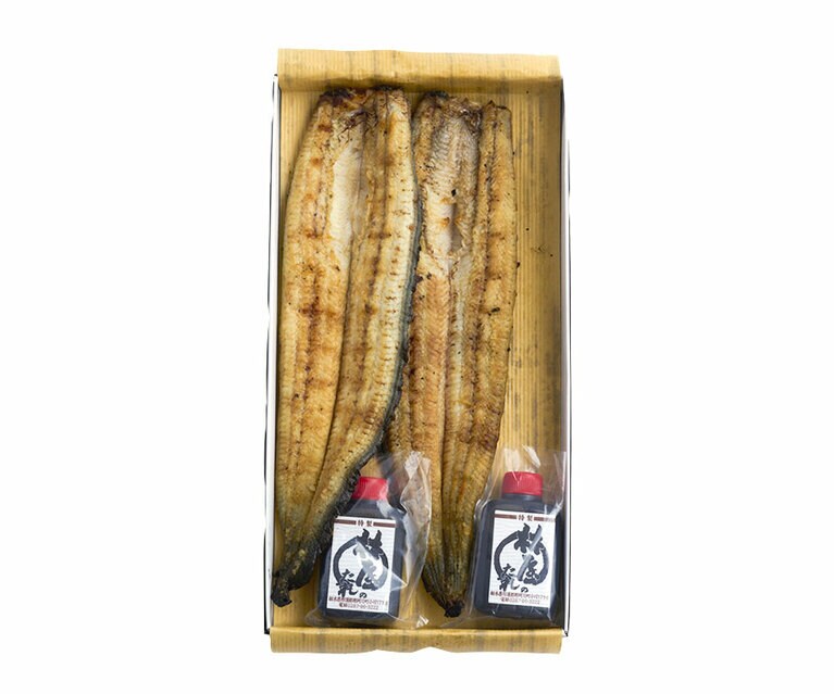 一本焼うなぎ〈うなぎ2本、たれ〉4,536円／林屋川魚店