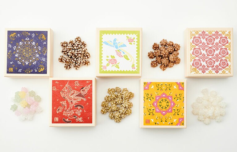 砂糖傳増尾商店「奈良こんふぇいと」奈良こんふぇいと 各40g 500円。