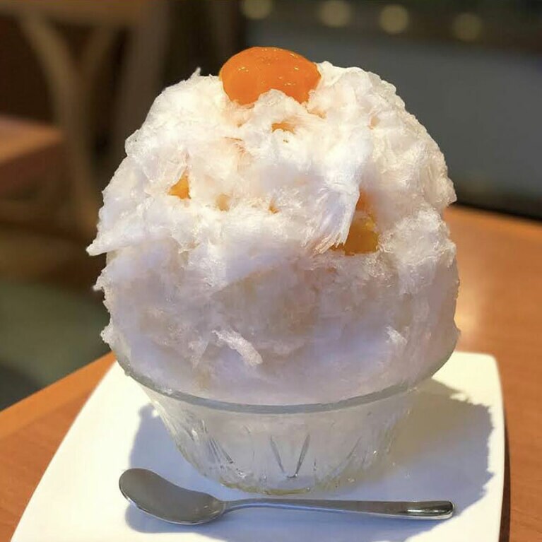 【ティーハウス マユール宮崎台】かき氷には珍しいメニュー。柚子和三盆甘酒 1,300円。