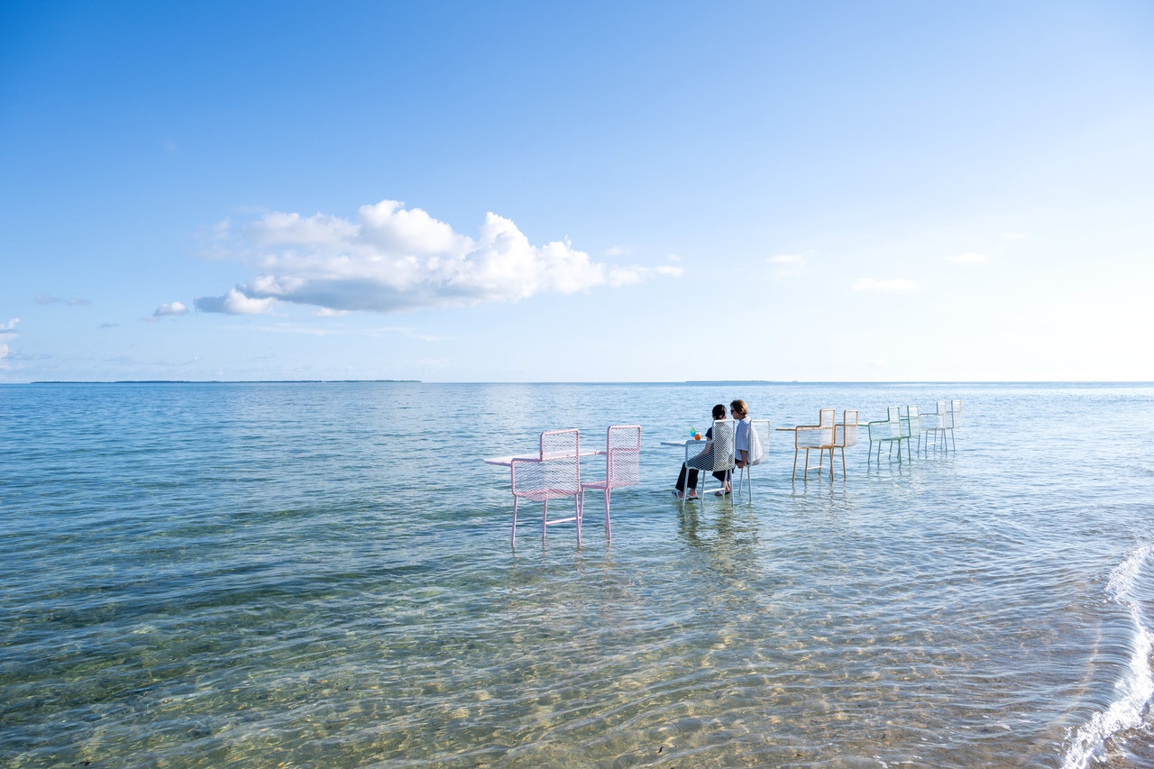 絶景海上ビアガーデン。※2025年は9月30日で終了。