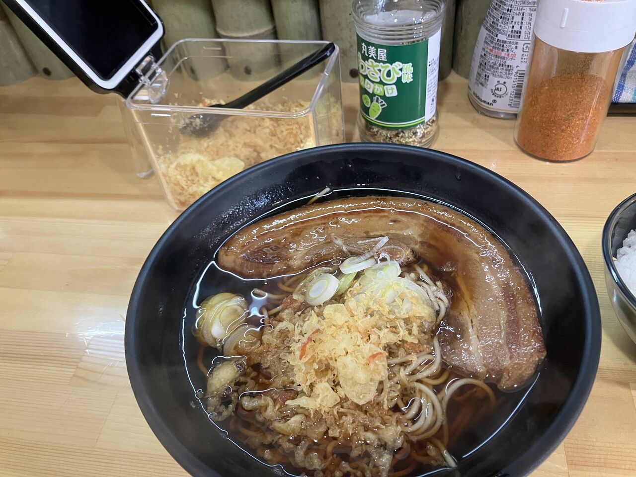 途中、サービスたぬきを追加