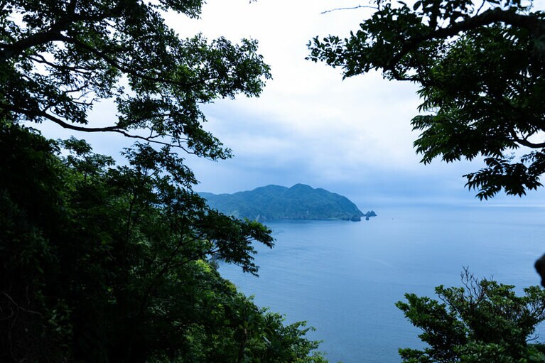 テラスから望む太平洋の眺望。