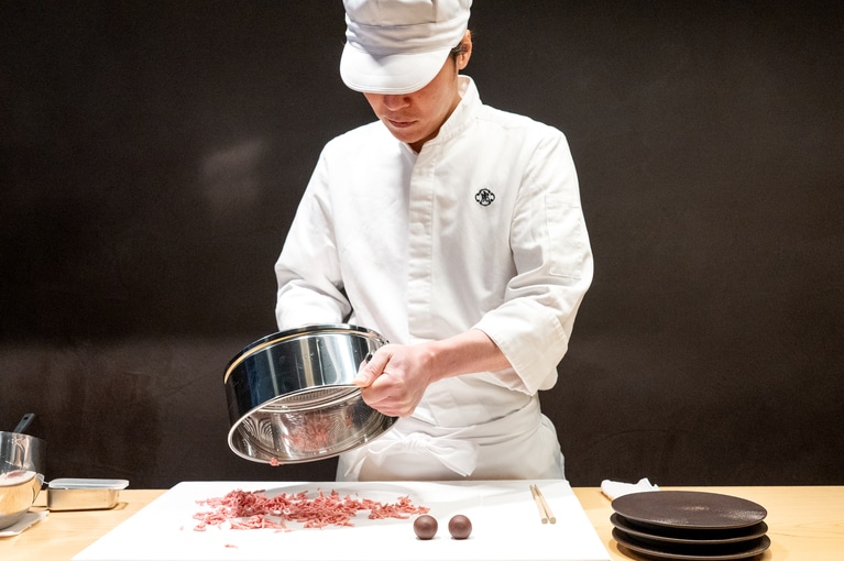 そぼろをつくる。