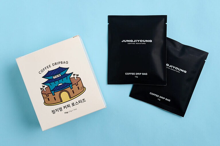 ドリップコーヒーバッグ 10g×7袋入り W12,000／JUNG JIYOUNG COFFEE ROASTERS 行宮本店