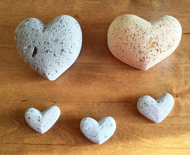 ［日本遺産・滝ヶ原地区］約3時間で完成！　ハート型の石作り 3,000円～。