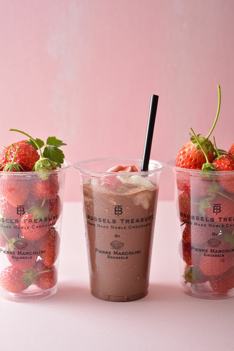 コールド ストロベリー ショコランブル 756円。※銀座本店、新宿店、名古屋店、御殿場店で5月31日まで販売。