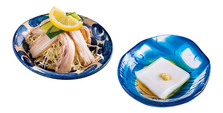 左から、スーチキ 540円(税込)、ジーマーミ豆腐 540円(税込)。