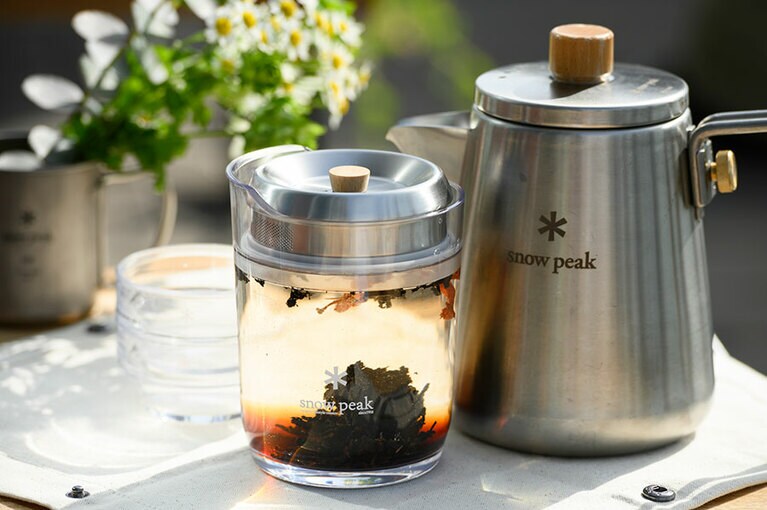 スノーピークの“スケルトン急須”サヨウ（茶踊）。