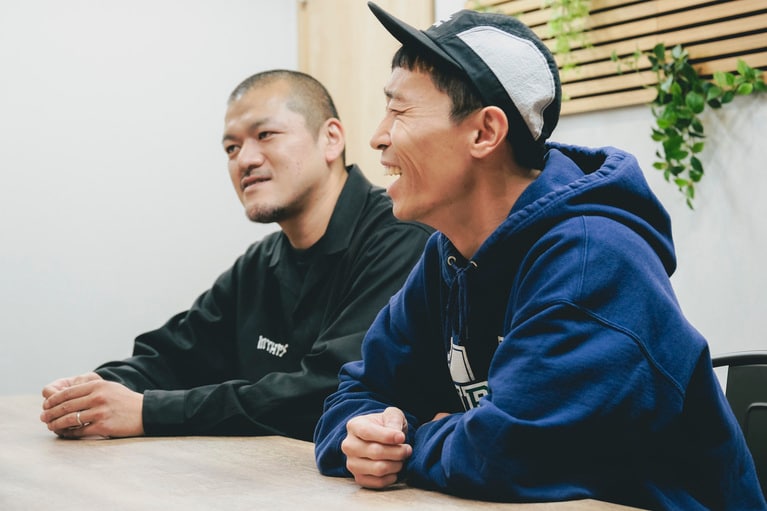 カミナリのおふたり。