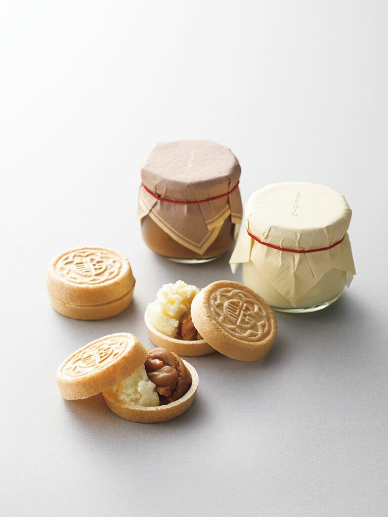 あんぽーねプレミアム 生キャラメル　最中5組　生キャラメル、チーズクリーム各70g 2,160円／京都祇園 あのん