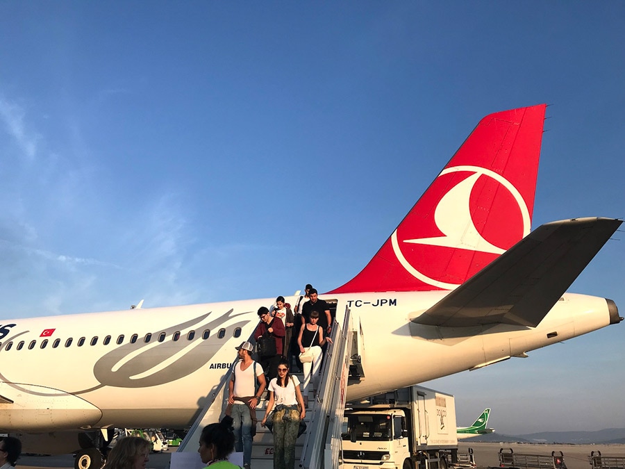 成田からイスタンブールへ毎日運航のターキッシュ エアラインズがなんといっても便利。
