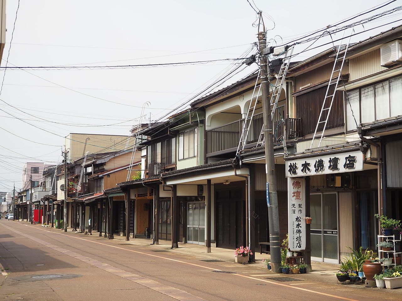 雁木が続く街並み