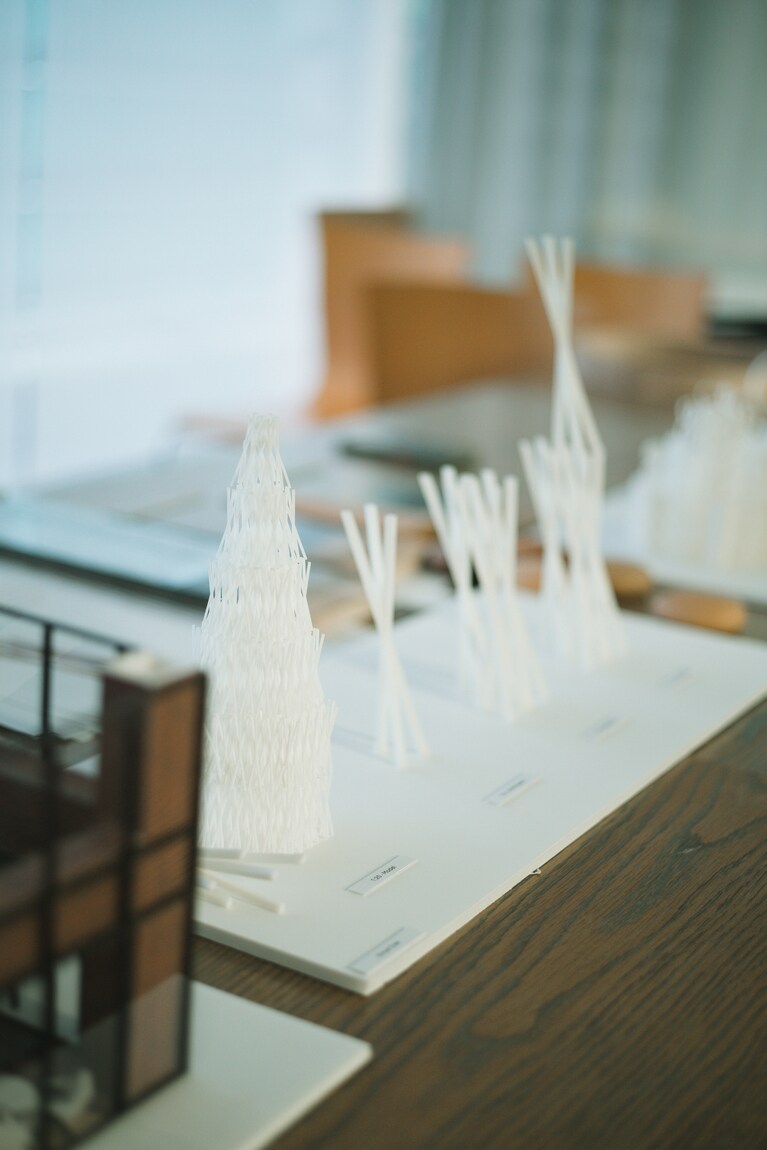 制作中の様子。