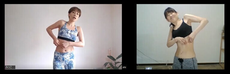 反らしきった時には、手に肉が残っていない状態にする。