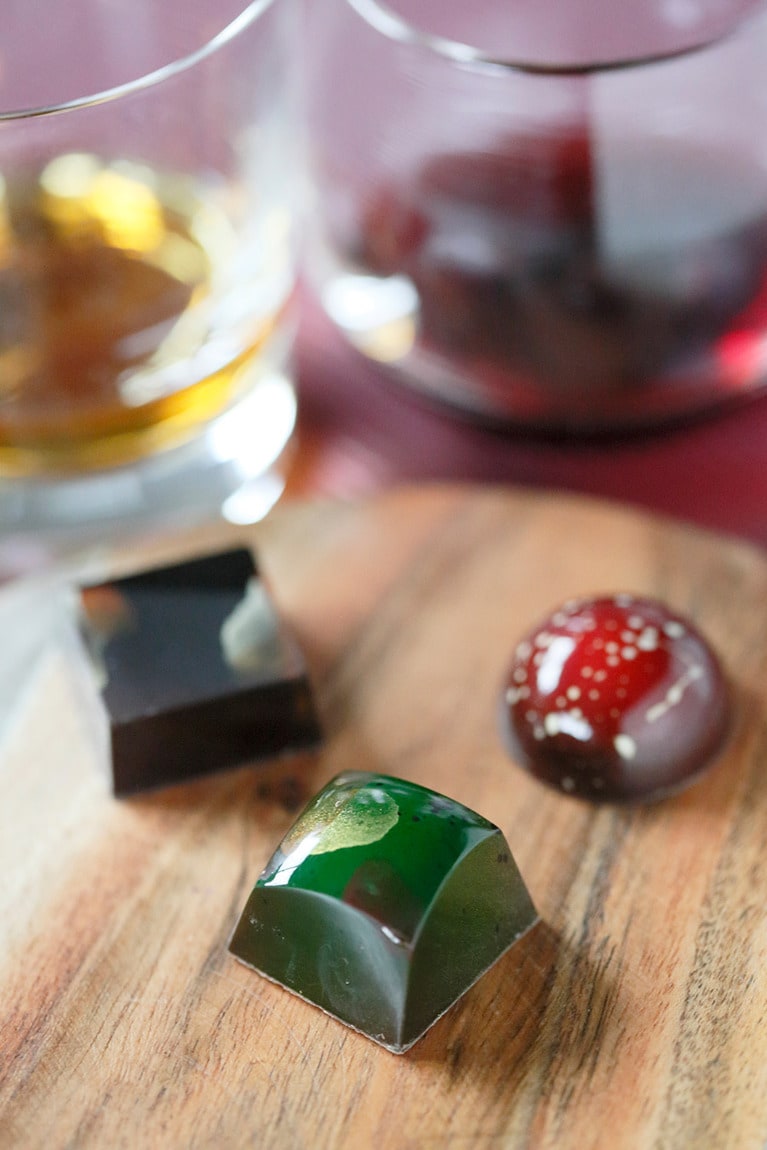 「ボンボンショコラ」はワインやウイスキーと。