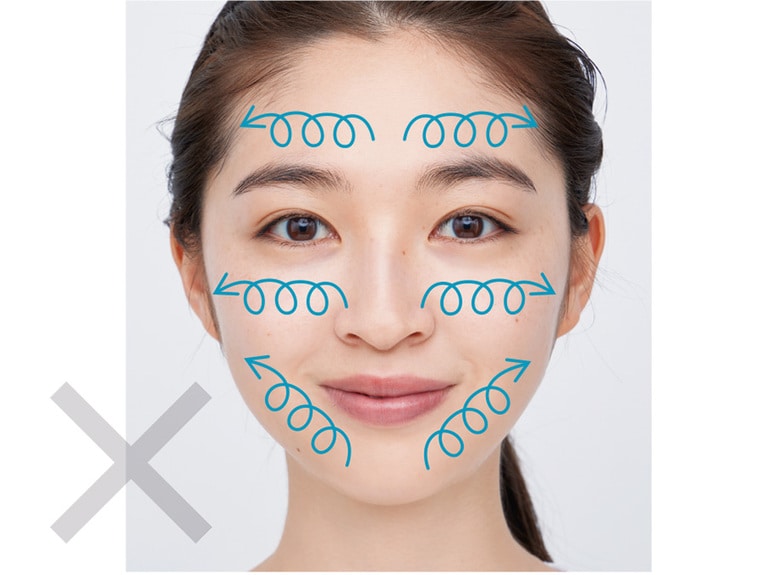 指先で“くるくる”はNG！