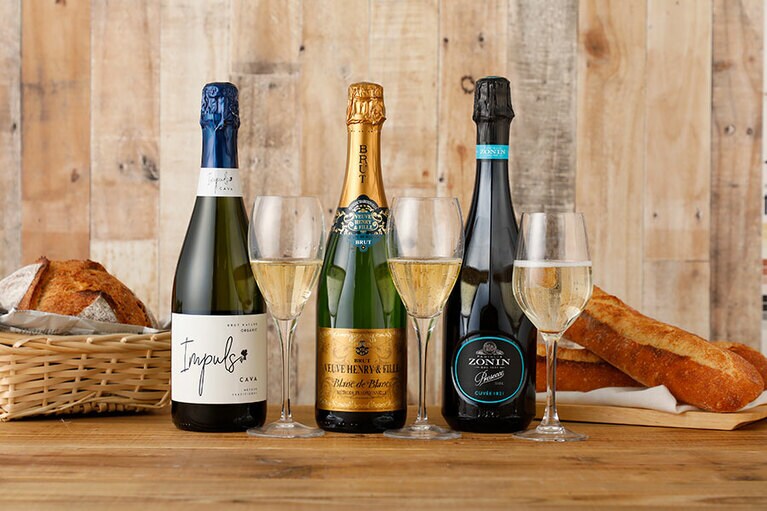 「2021年福箱 成城石井バイヤー厳選 スパークリングワイン 3本セット」3,800円(税・送料込み 限定1,000セット※5,137円相当)