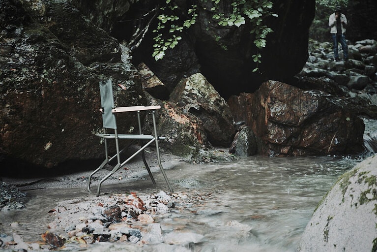 川沿いのキャンプでも使いやすい。