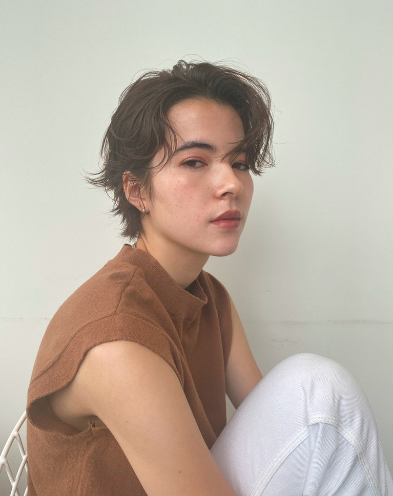 ハンサムレディなショートウルフ。