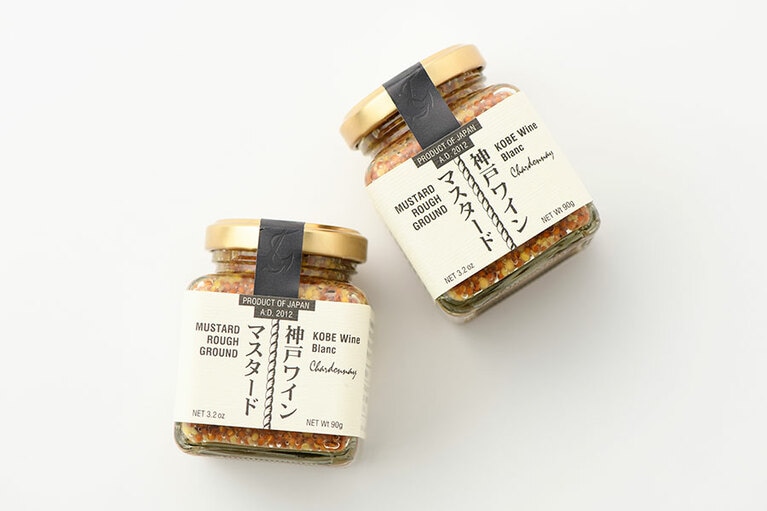 平郡商店「神戸ワインマスタード(粗挽きタイプ)」(90g) 各500円／兵庫県