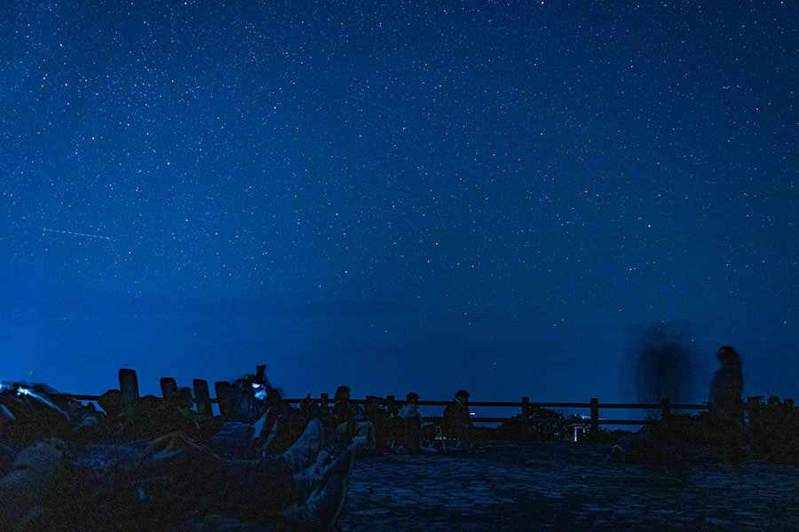 下地さんがライトを使いながら星座を案内してくれます。