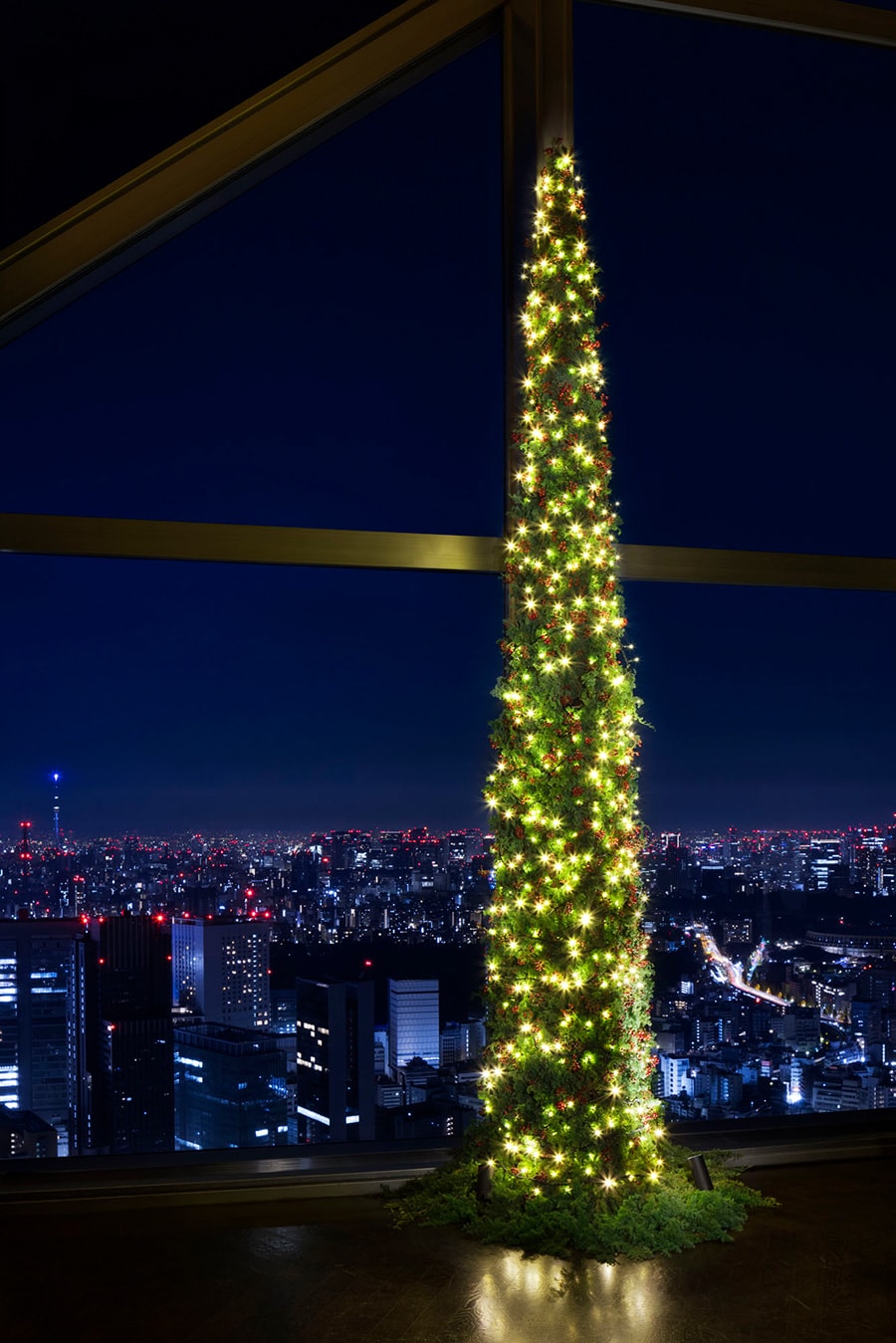 「ニューヨーク バー」のクリスマスツリー。
