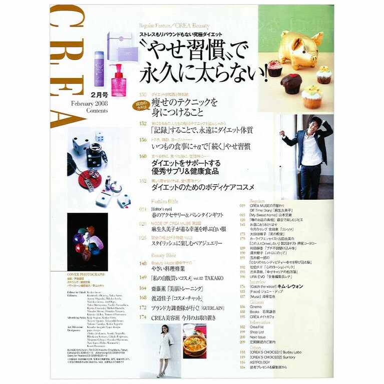 2008年2月号目次。