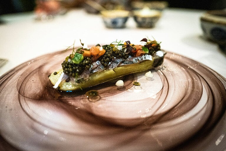 ナスが主役のひと皿。